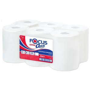 Бумажные полотенца Focus Extra Quick 150м (втулка Ø50мм)